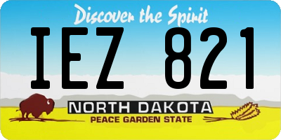 ND license plate IEZ821