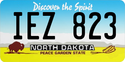 ND license plate IEZ823