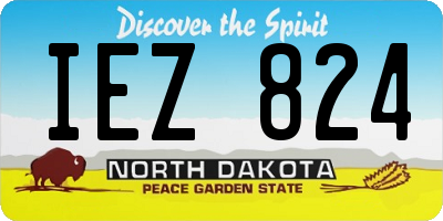 ND license plate IEZ824