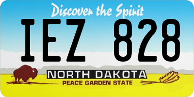 ND license plate IEZ828