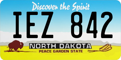 ND license plate IEZ842