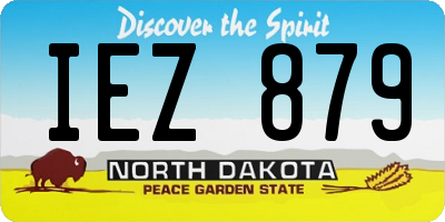 ND license plate IEZ879