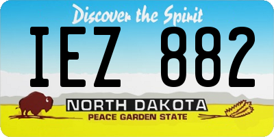 ND license plate IEZ882