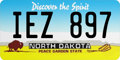 ND license plate IEZ897