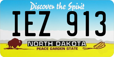 ND license plate IEZ913