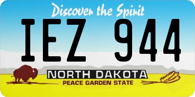 ND license plate IEZ944
