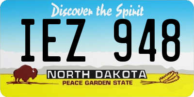 ND license plate IEZ948