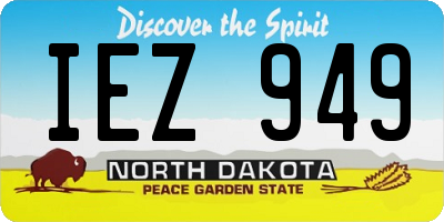 ND license plate IEZ949