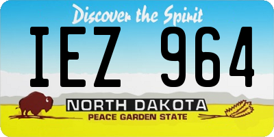 ND license plate IEZ964