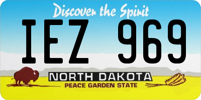 ND license plate IEZ969