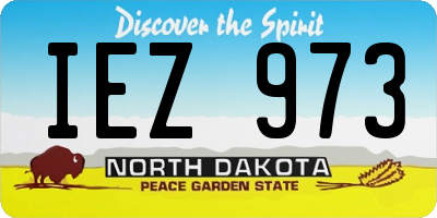 ND license plate IEZ973