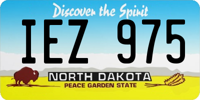 ND license plate IEZ975