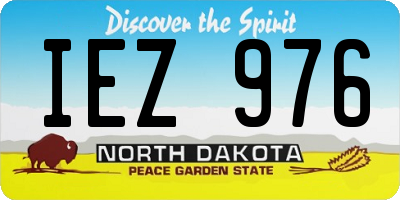 ND license plate IEZ976