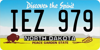 ND license plate IEZ979