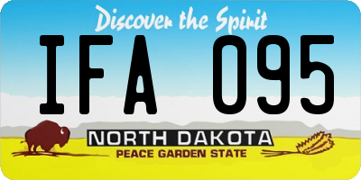ND license plate IFA095