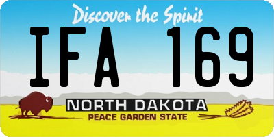 ND license plate IFA169