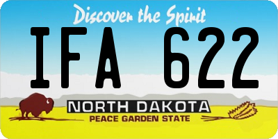 ND license plate IFA622