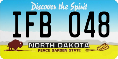 ND license plate IFB048