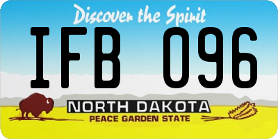 ND license plate IFB096