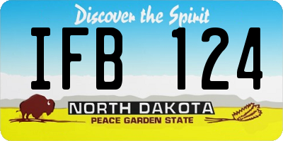 ND license plate IFB124
