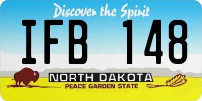 ND license plate IFB148