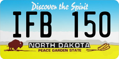 ND license plate IFB150
