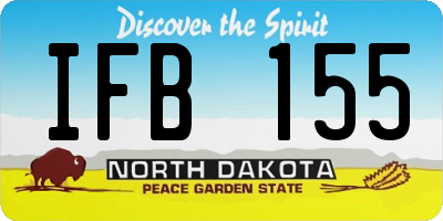 ND license plate IFB155