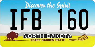 ND license plate IFB160