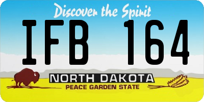 ND license plate IFB164