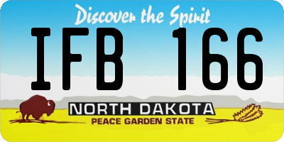 ND license plate IFB166