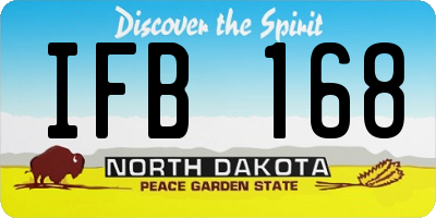 ND license plate IFB168