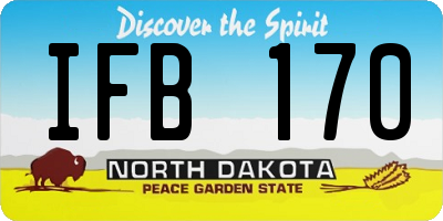ND license plate IFB170