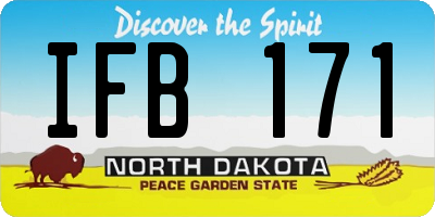 ND license plate IFB171