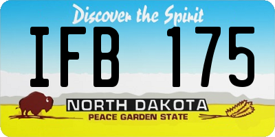 ND license plate IFB175