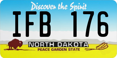 ND license plate IFB176