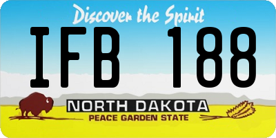 ND license plate IFB188