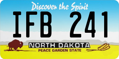 ND license plate IFB241
