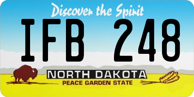 ND license plate IFB248
