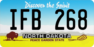 ND license plate IFB268
