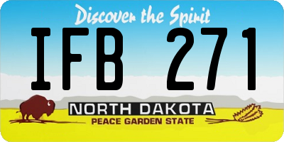 ND license plate IFB271