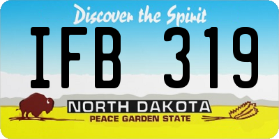 ND license plate IFB319