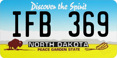 ND license plate IFB369