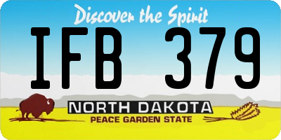 ND license plate IFB379