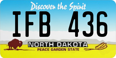 ND license plate IFB436