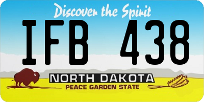 ND license plate IFB438