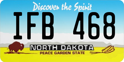 ND license plate IFB468