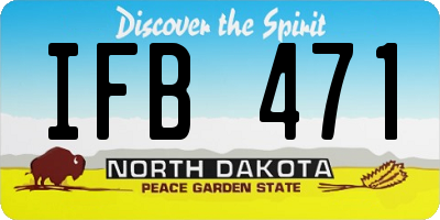 ND license plate IFB471