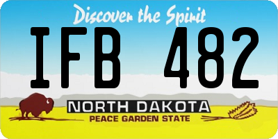 ND license plate IFB482