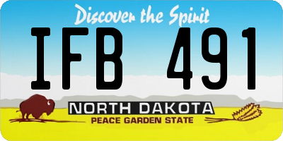 ND license plate IFB491