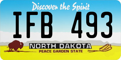 ND license plate IFB493